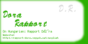 dora rapport business card